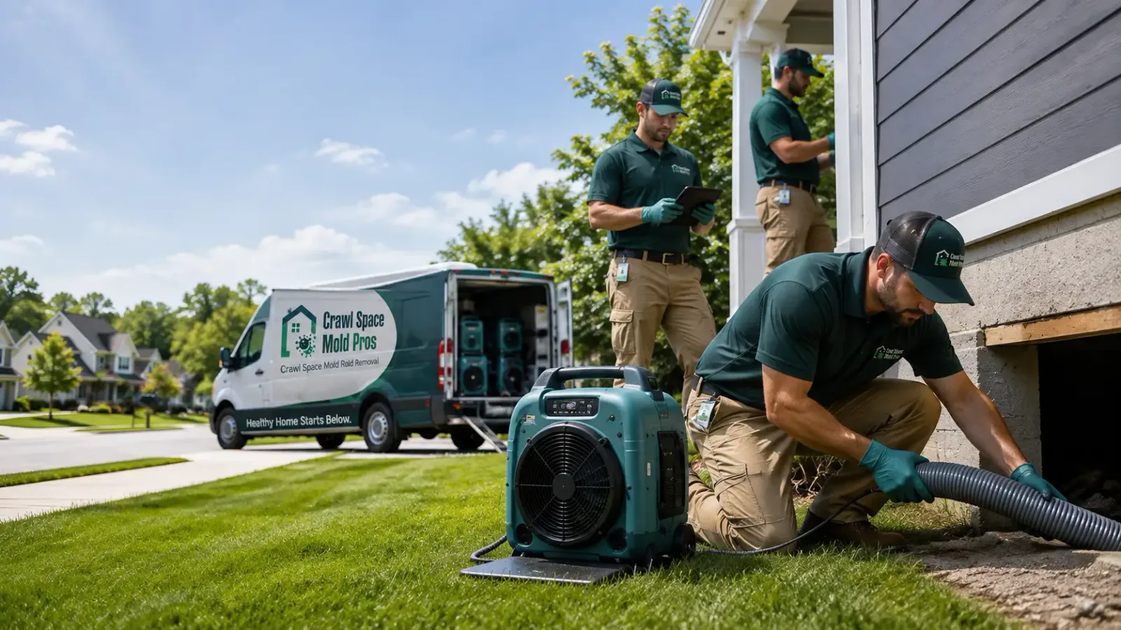 Crawl Space Mold Removal in Fitchburg, WI
